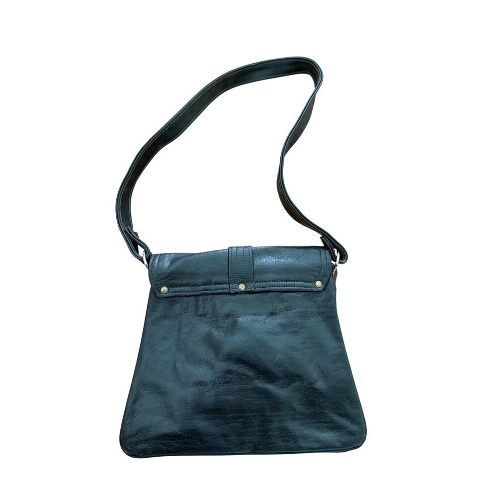 Vintage Garay Black Leather Shoulder Bag - Picture 3 of 8